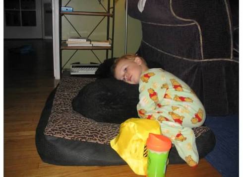 2 weeks pre-diagnosis... when moses was his constant companion...